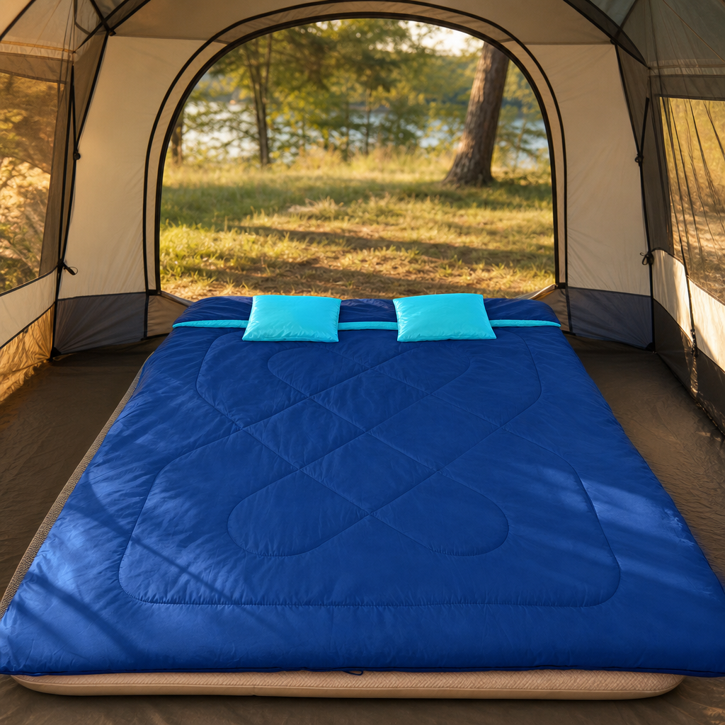 Sac de couchage 2 personnes pour le camping, la randonnée et le trekking - Explorateur 200