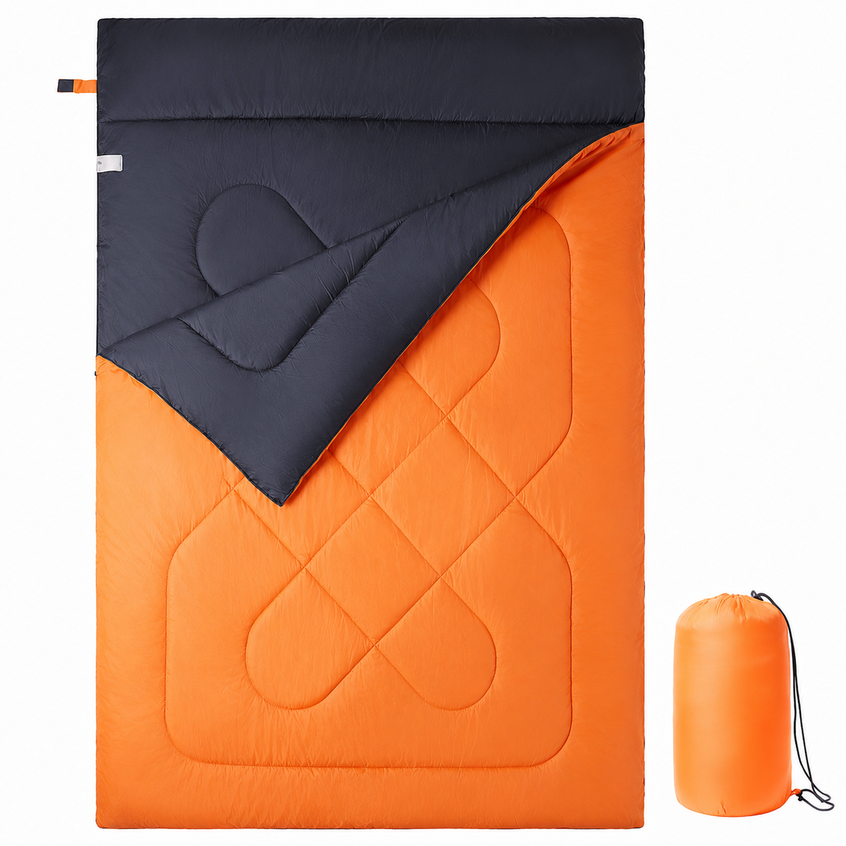 Sac de couchage 2 personnes pour le camping, la randonnée et le trekking - Explorateur 200