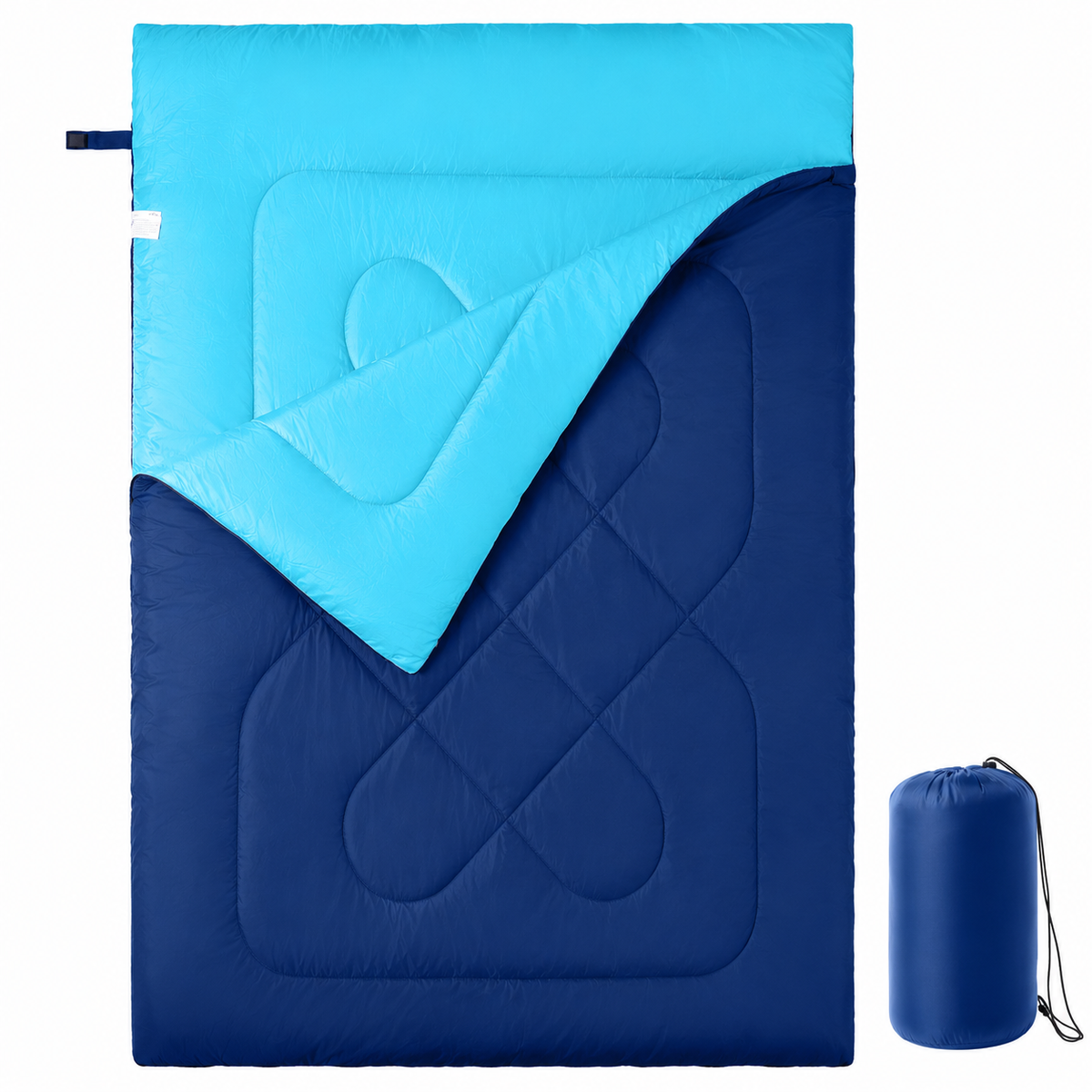 Sac de couchage 2 personnes pour le camping, la randonnée et le trekking - Explorateur 200