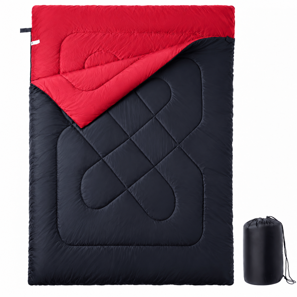 Sac de couchage 2 personnes pour le camping, la randonnée et le trekking - Explorateur 200